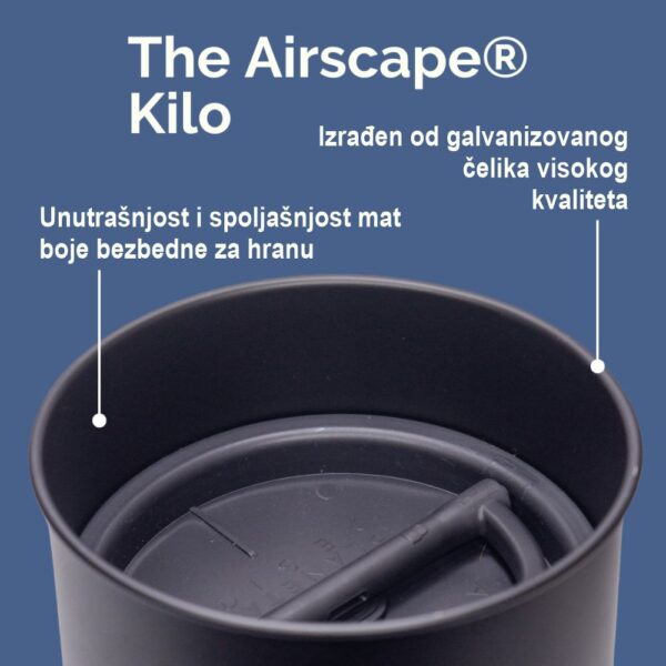 Airscape Kilo posuda za kafu prikaz materijala