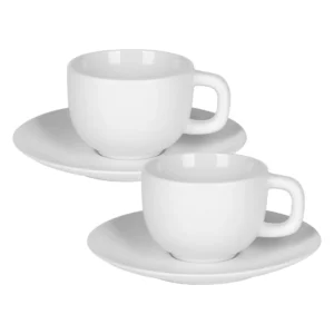 Set dve šoljice za espresso bele 85 ml