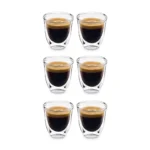 Set 6 šoljica za espresso staklenih Delonghi Espresso Collection