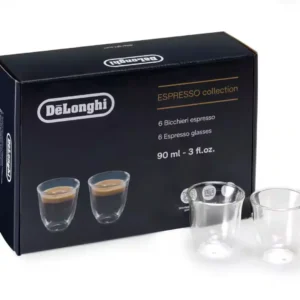 Set 6 staklenih šoljica za espresso Delonghi Espresso Collection