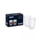 Set dve staklene čaše za latte macchiato Delonghi 330ml