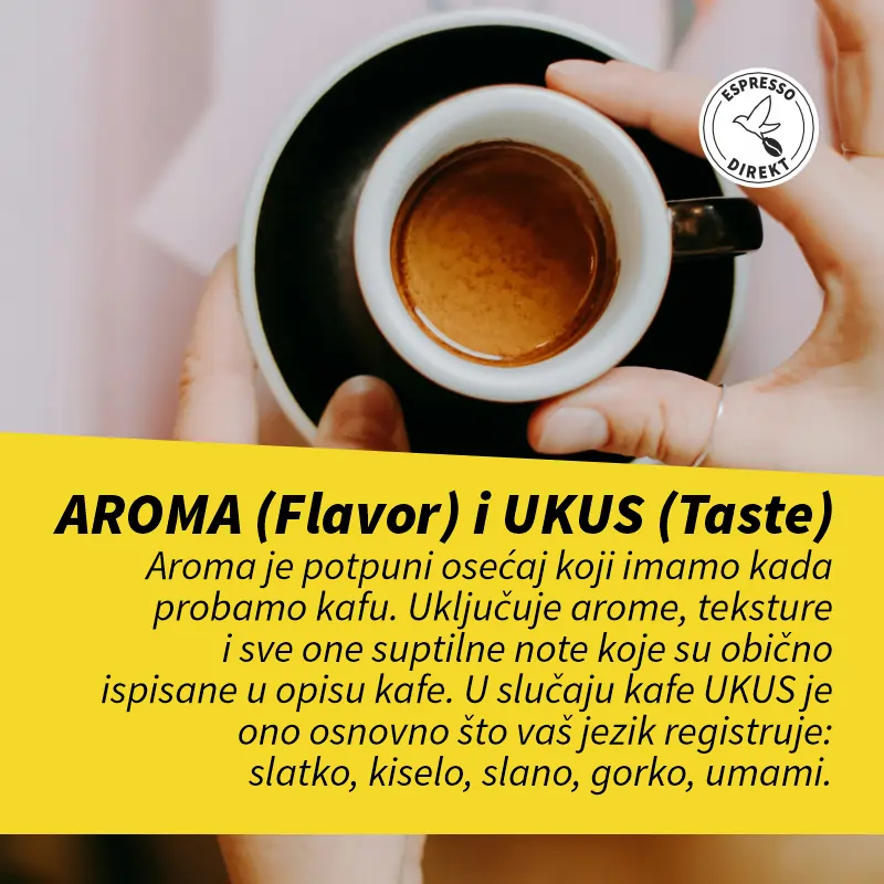 Aroma i ukus dobre kafe